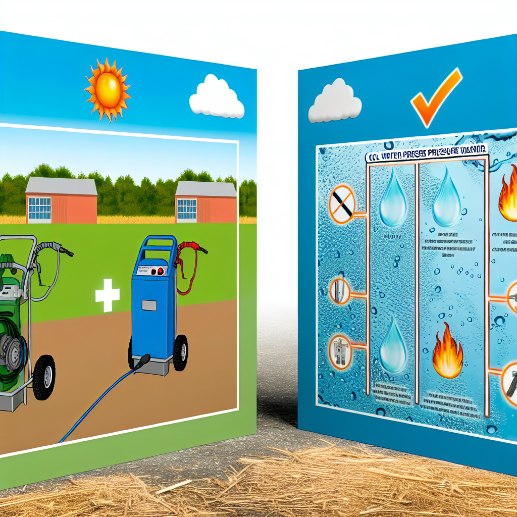 Myjka na ciepłą wodę vs. zimnowodna – którą wybrać do gospodarstwa rolnego?